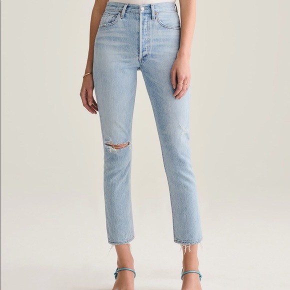 ISO Agolde Riley Jeans in a size 24 - Picture 2 of 2